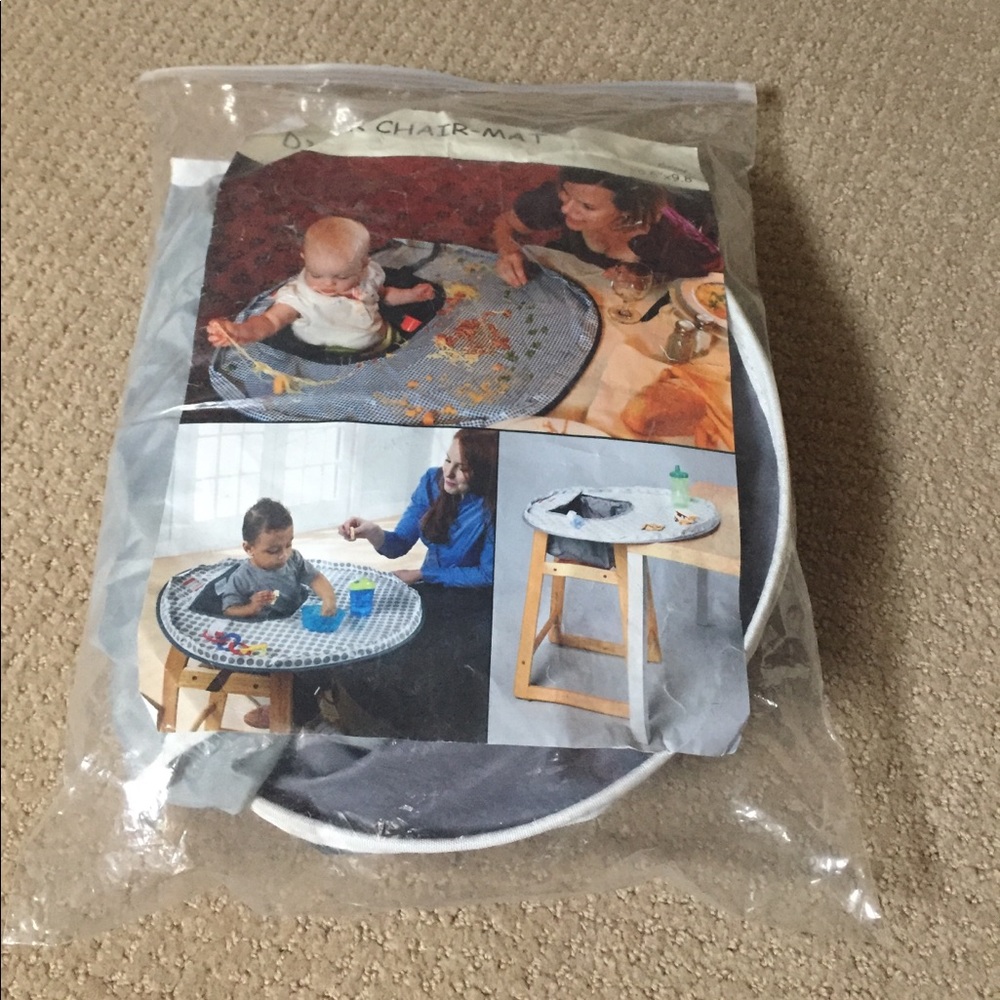 Baby high chair cover/mat. Easy clean up! NEW